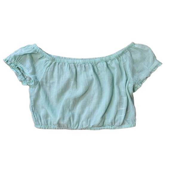 aerie Tops - {Aerie} Pale Mint Crop Top - Medium